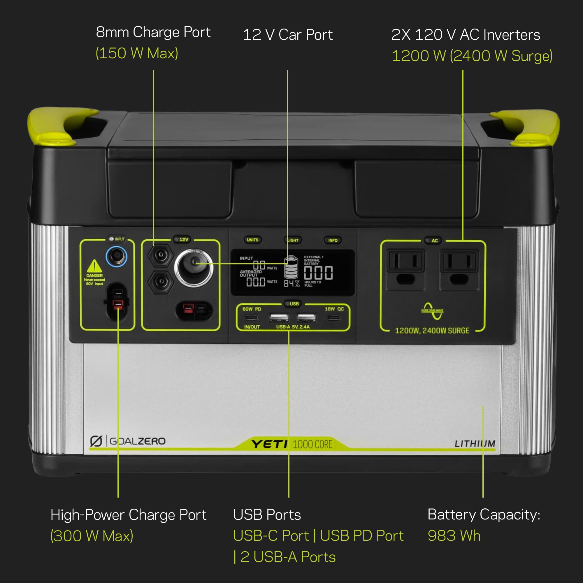 Amazon | Goal Zero Yeti 1000コア ポータブル発電所 1000W ソーラー